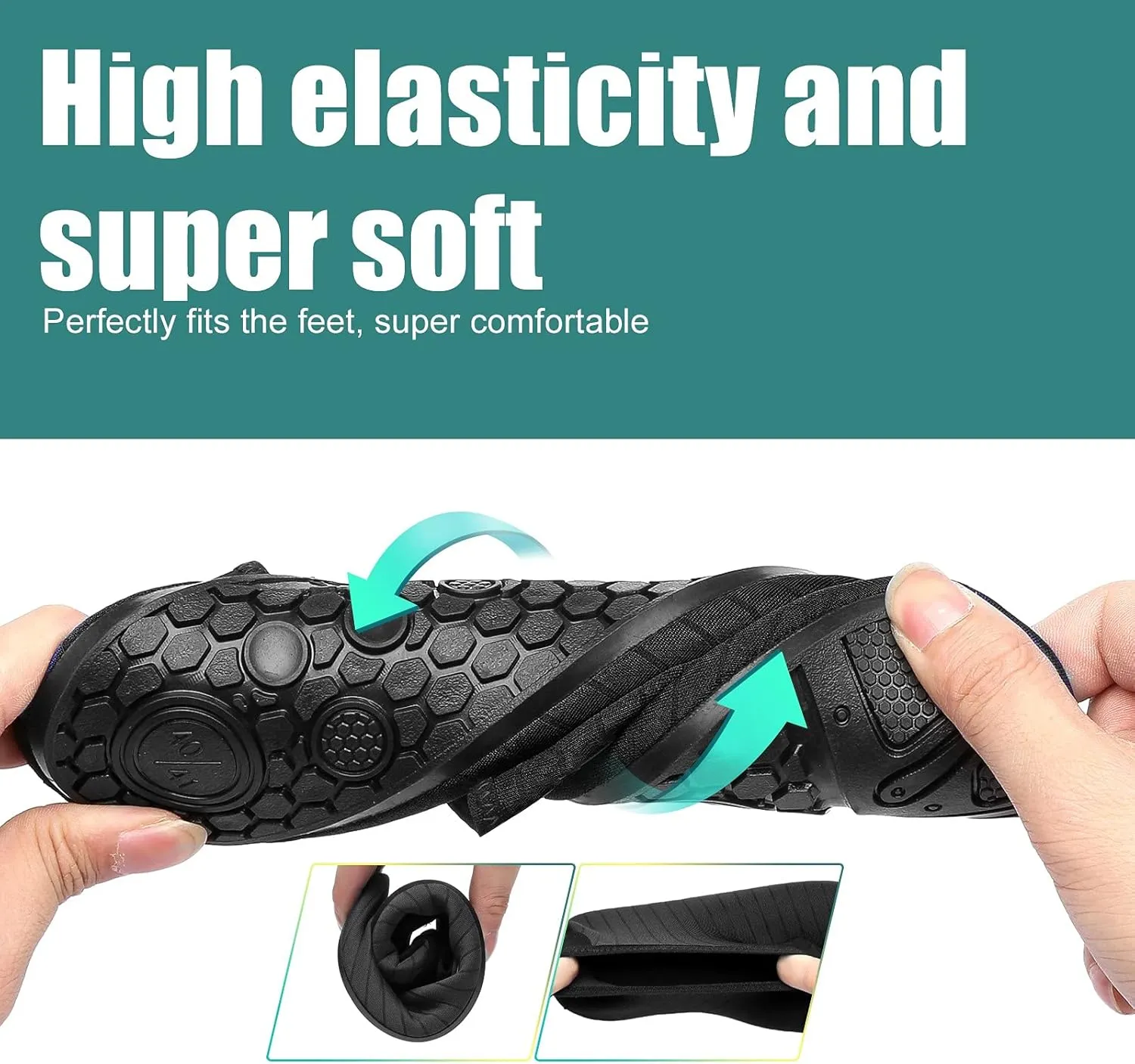 Metog Men Women Water Shoes Quick-Dry Aqua Socks Barefoot Slip-on for Beach Swim Sport Surf Yoga Exercise