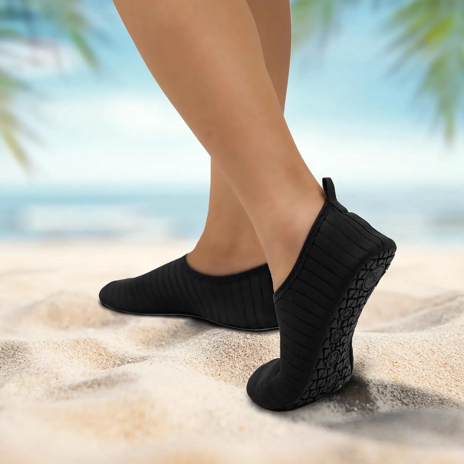 Metog Men Women Water Shoes Quick-Dry Aqua Socks Barefoot Slip-on for Beach Swim Sport Surf Yoga Exercise