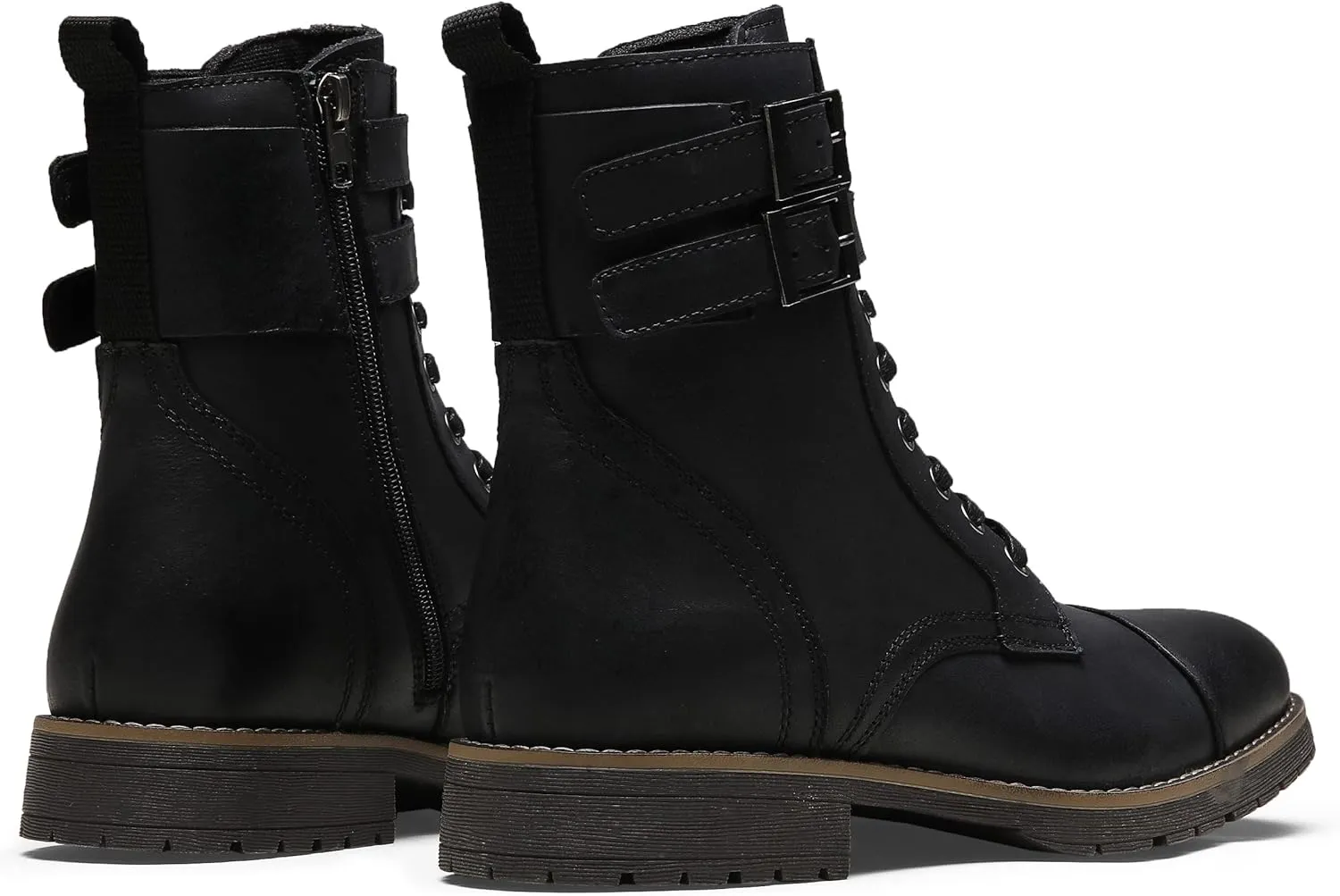 Vostey Mens Boots Motorcycle Casual Boots For Men Zipper Fashion Chukka Boot Mens