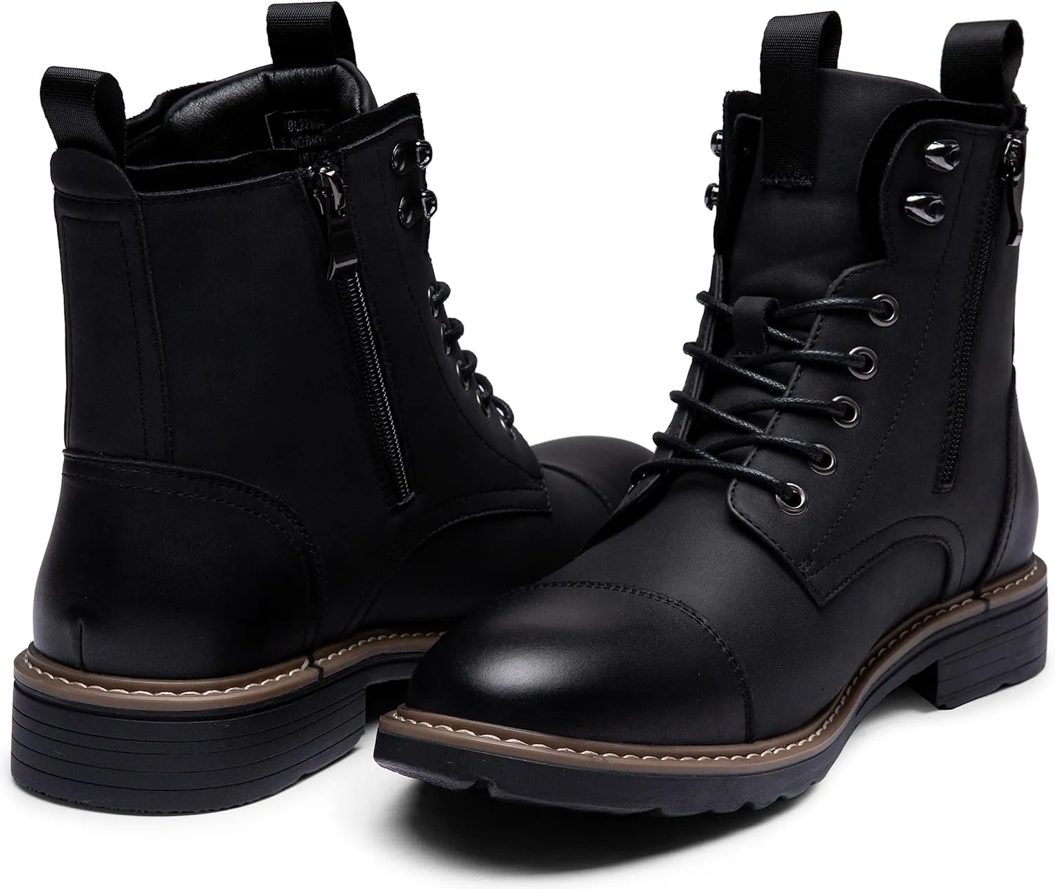 Vostey Mens Boots Motorcycle Casual Boots For Men Zipper Fashion Chukka Boot Mens